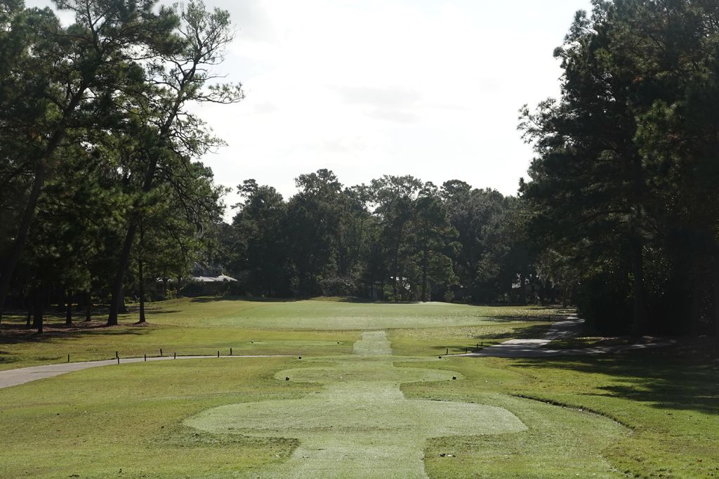 7th Hole at Champions Golf Club (Cypress Creek) (452 Yard Par 4)